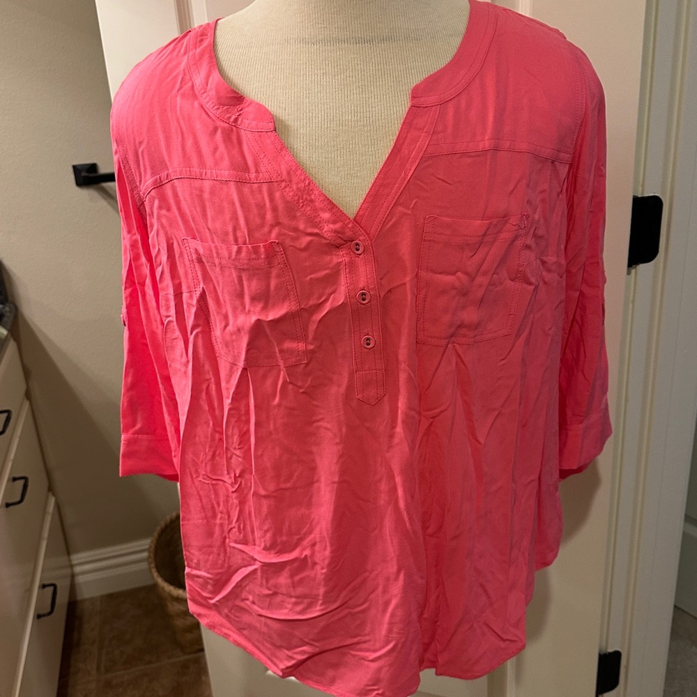 Torrid Coral Blouse